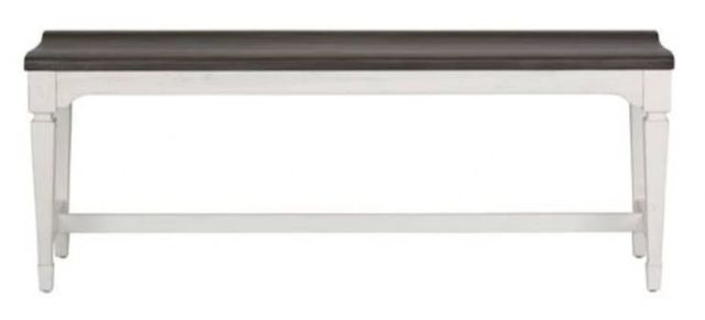 Liberty Furniture Allyson Park Charcoal/Wirebrushed White Bench-2