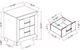 Global Furniture USA Optimus Black/Brown Nighstand-1