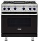 Viking® 7 Series 36" Onyx Pro Style Liquid Propane Gas Range with Griddle-0