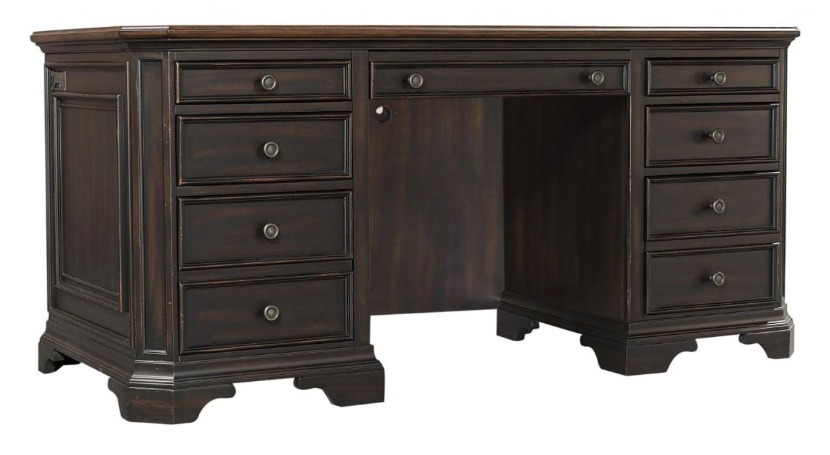 aspenhome® Hampton Black Cherry Credenza Desk