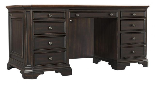 aspenhome® Hampton Black Cherry Credenza Desk-0