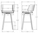 Amisco Customizable Easton Swivel Bar Stool-1