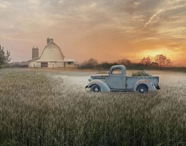 Classy Art Evening Farm by Nan Wall Art-0