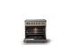 Viking® 5 Series 36" Nantucket Pro Style Induction Range with Brushed Brass Trim-1