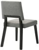 Armen Living Channell 2-Piece Charcoal/Black Upholstered Dining Chair Set-3