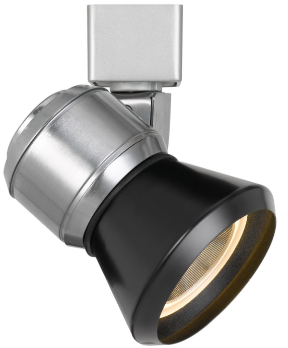 Cal® Lighting & Accessories Black/Brushed Steel Track Light-1