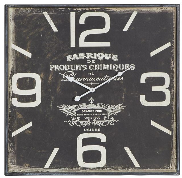 Deco Marche Black 23" Wall Clock-0