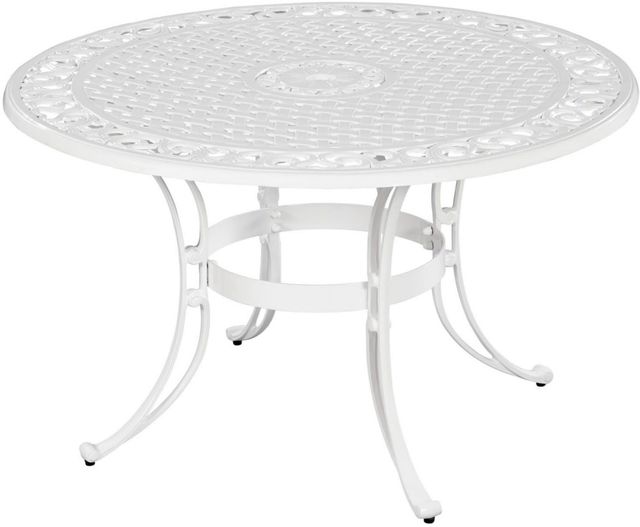 homestyles® Sanibel White 42" Outdoor Dining Table-0