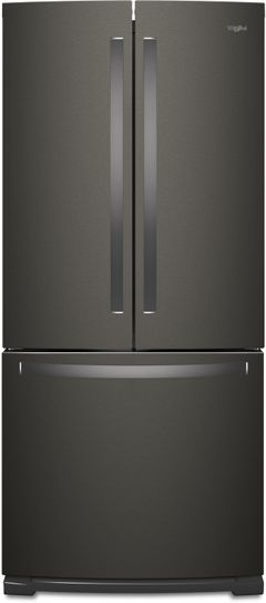 Whirlpool® 30 in. 19.7 Cu. Ft. French Door Refrigerator-Fingerprint Resistant Black Stainless