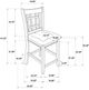 Coaster® Lavon 5-Piece Light Oak Counter Dining Set-3