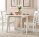 Jofran Inc. Simplicity Paperwhite Round Drop Leaf Dining Table-1