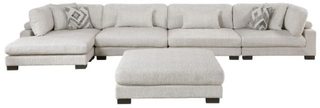 Homelegance® Tinley 5-Piece Beige Modular Sectional with Chaise and Ottoman-3