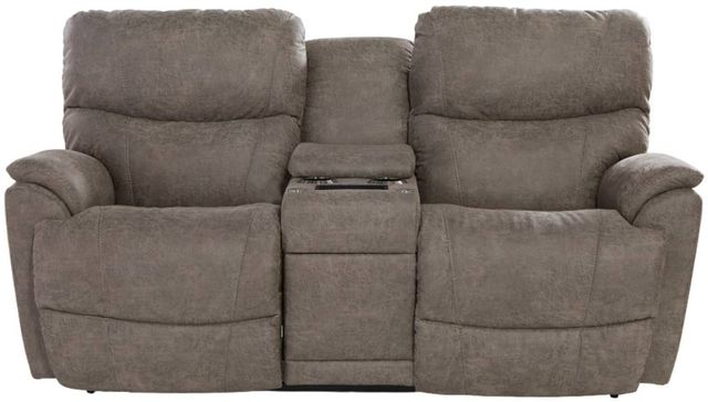La-Z-Boy® Trouper Sable Power Reclining Loveseat with Console, Headrest, and Lumbar-1