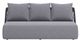 Zuo® Modern Mekan Gray Aluminum Fabric Outdoor Sofa-1