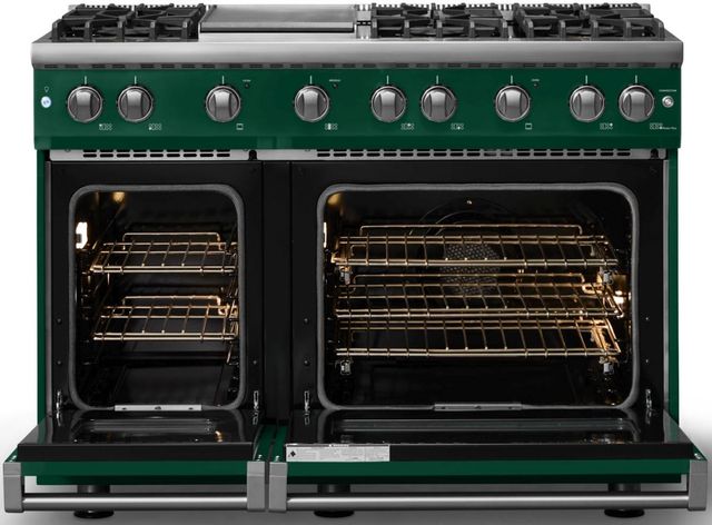 Viking® 5 Series 48" Ivy Pro Style Gas (NG) Range with Polished Chrome Trim-1