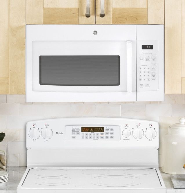 GE® 1.6 Cu. Ft. White Over The Range Microwave-6