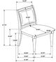 Coaster® Onslow Dark Brown/Gray Dining Side Chair-4