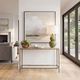 Uttermost® Minerva Antique Brass Marble Top Console Table-1