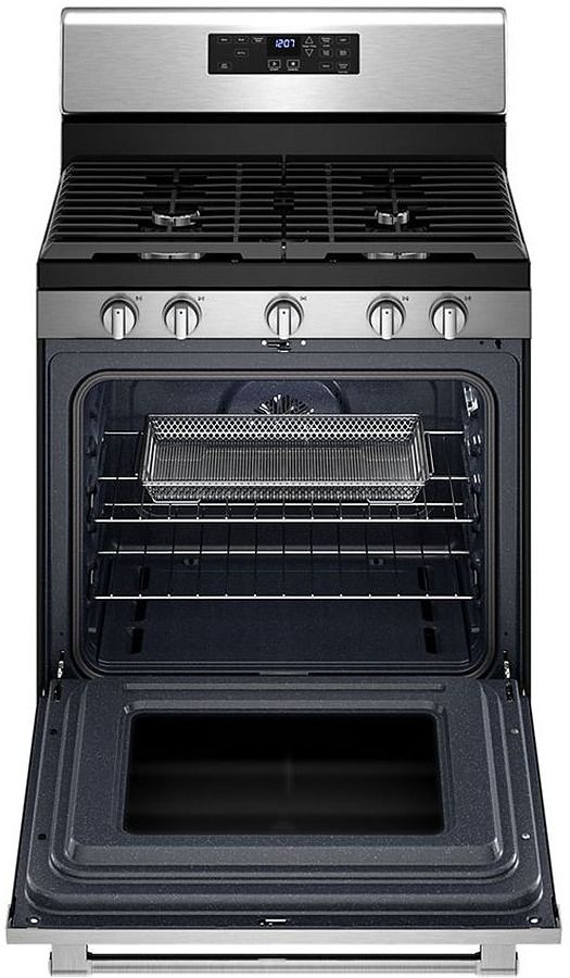 Maytag® 30" Fingerprint Resistant Stainless Steel Freestanding Gas Range with Air Fryer-3