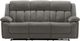 Monarch Specialties Inc. Light Grey 86" Upholstered Power 3-Seater Reclining Sofa with USB Ports-0