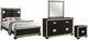 Global Furniture USA Blake 4-Piece Black/Gold Queen Bedroom Set-0