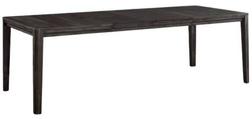 Bassett® Furniture BenchMade Origins Dandridge Carbon 36" Rectangle Dining Table with Two Leaf-0