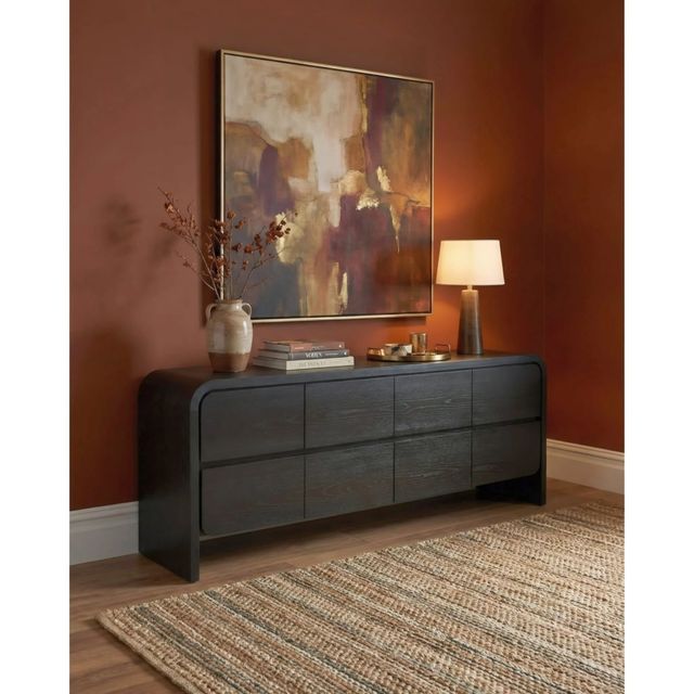 Modus Furniture Elora Jet 78" Entertainment Console-3