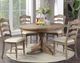 Winners Only® Augusta Rustic Brown Round Dining Table-1