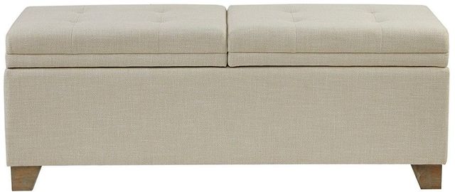 Olliix by Madison Park Natural Ashcroft Storage Bench-0