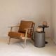 LH Home Notting Hi Junior Distressed Ash/Saddle Brown Arm Chair-1