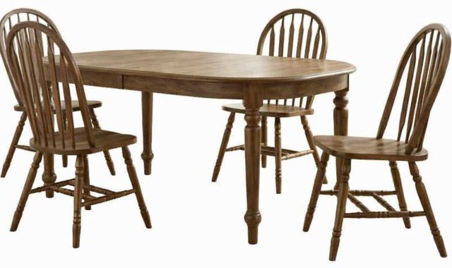 Liberty Furniture Carolina Crossing 5-Piece Antique Honey Dining Table Set-0