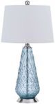 Cal® Lighting & Accessories Mayfield Aqua Blue/White Table Lamp-0