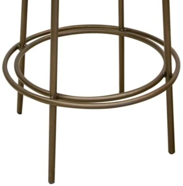 International Furniture Direct Frida Gold/Ivory Leather Bar Stool-3