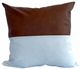 Livia Leather Stripe Tan/White Decorative Pillow-0