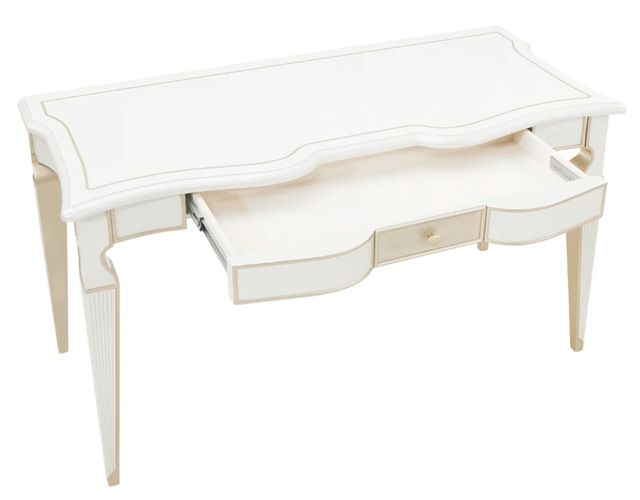 Michael Amini® La Marisia Creamy Pearl Vanity Desk-3