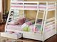 Furniture of America® California III White Twin/Full Bunk Bed-0