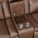 New Classic® Home Furnishings Morello Brown Power Console Loveseat-5