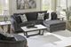 Signature Design by Ashley® Biddeford 2-Piece Shadow Right-Arm Facing Full Sofa Sleeper Sectional and Chaise-4