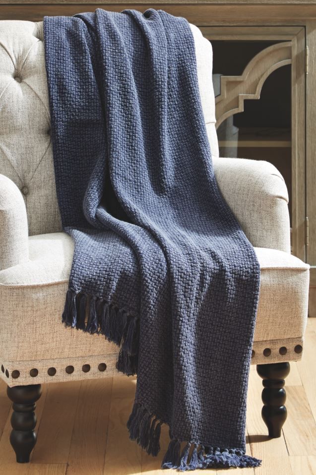Signature Design by Ashley® Yasmin Navy Throw-1