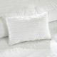 Olliix by Madison Park 4 Piece White King/California Nicolette Cotton Seersucker Duvet Cover Set-4