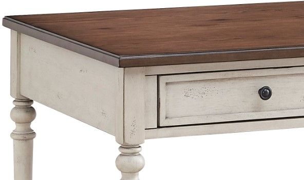 Null Furniture Expressions Harbor Rectangular Cocktail Table with Stone Base-1