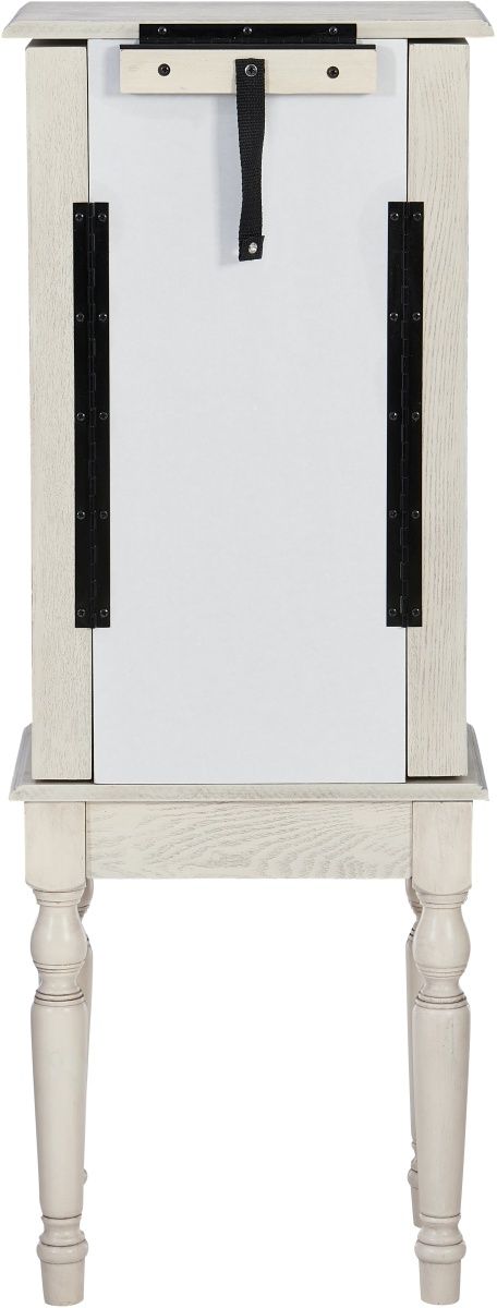 Powell® Ollie Creamy White  Jewelry Armoire-3