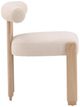 Dovetail Furniture Gwyneth Cream/Natural Dining Chair-2