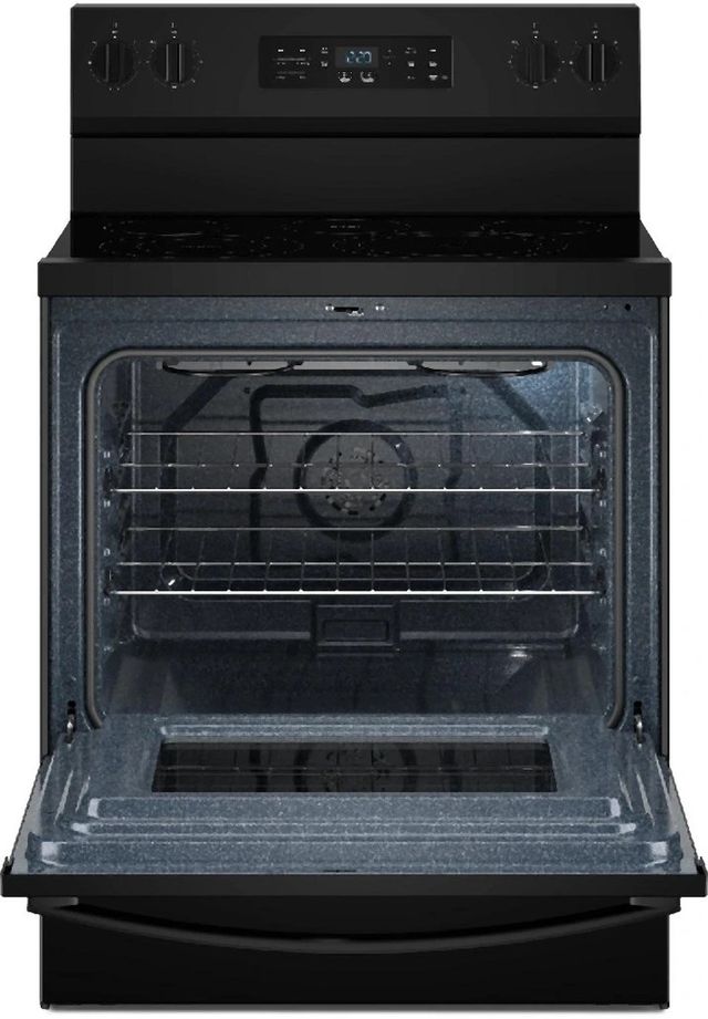 Whirlpool® 30" Black Freestanding Electric Range with Air Cooking Technology-1