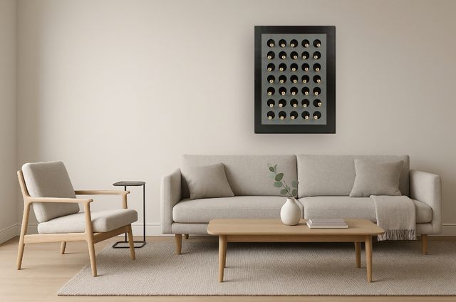 Classy Living Dramatic Balls and Circles Wall Art-1