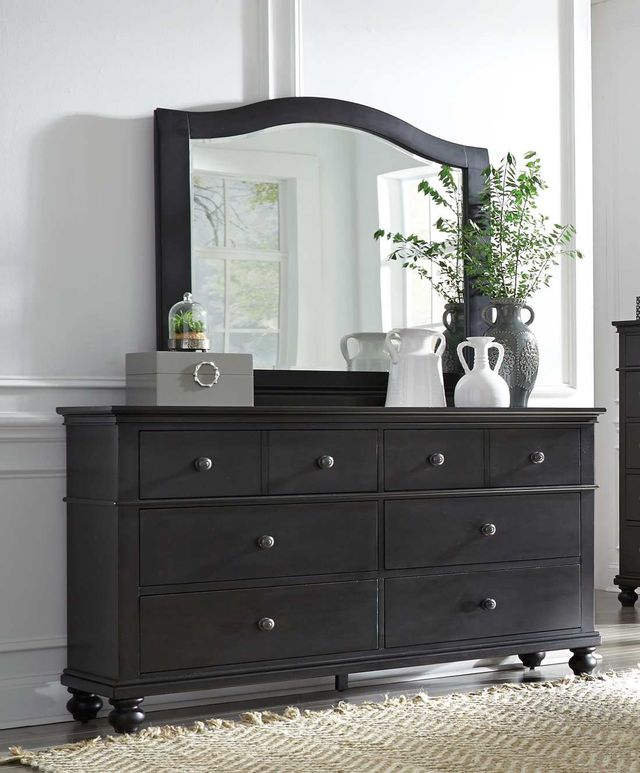 Aspenhome® Oxford Rubbed Black Mirror-2