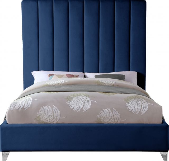 Meridian Furniture Via Navy Full Bed-1