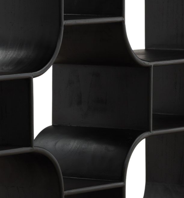 Dovetail Furniture Gaetan Black Bookcase-2