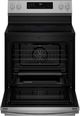 GE Profile™ 30" Fingerprint Resistant Stainless Steel Smart Freestanding Electric Convection Range with No Preheat Air Fry and EasyWash™ Oven Tray-1
