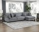 Homelegance® Traverse 3-Piece Gray Modular Sectional with Reversible Chaise-1